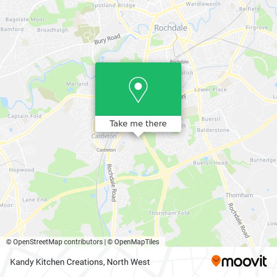 Kandy Kitchen Creations map