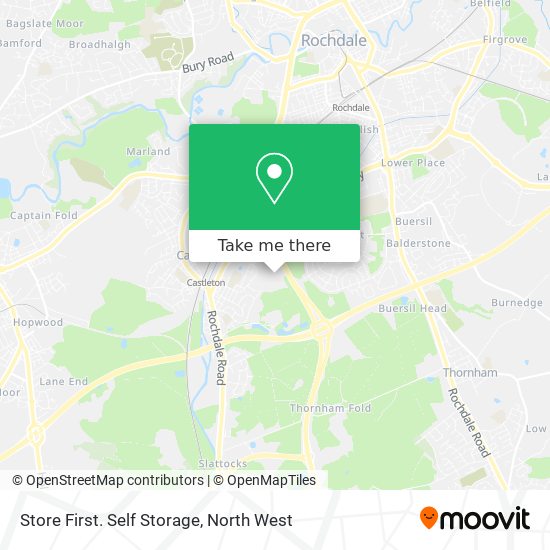 Store First. Self Storage map