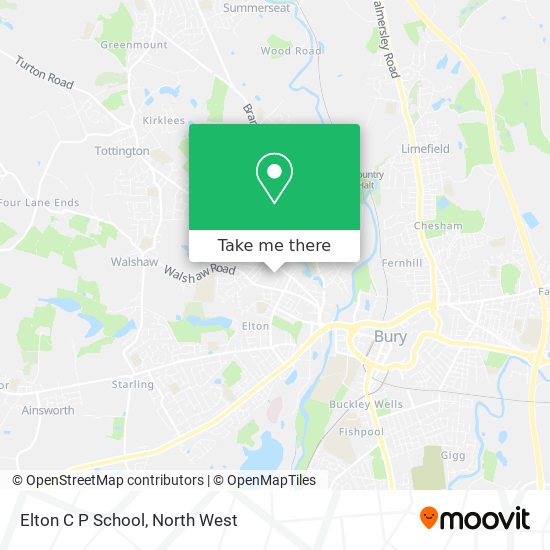 Elton C P School map