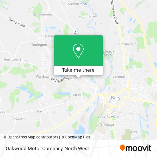 Oakwood Motor Company map