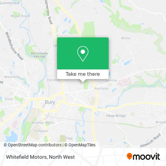 Whitefield Motors map