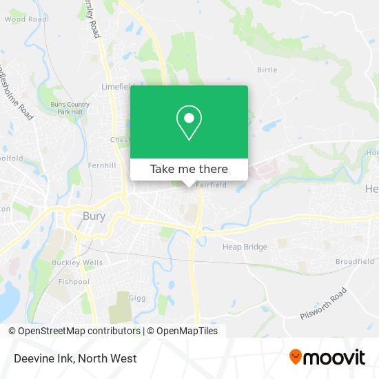 Deevine Ink map