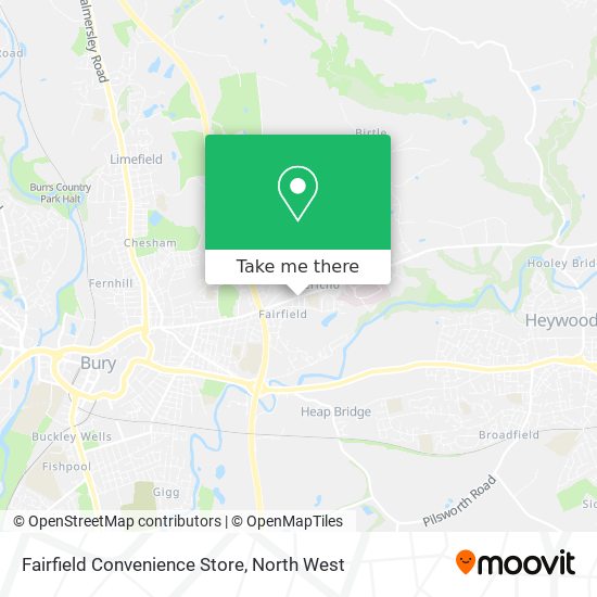Fairfield Convenience Store map