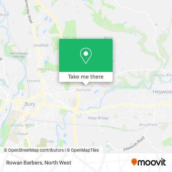 Rowan Barbers map
