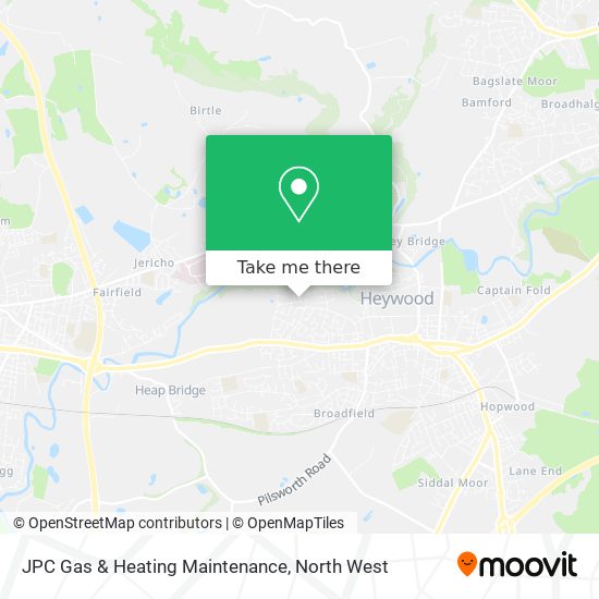 JPC Gas & Heating Maintenance map