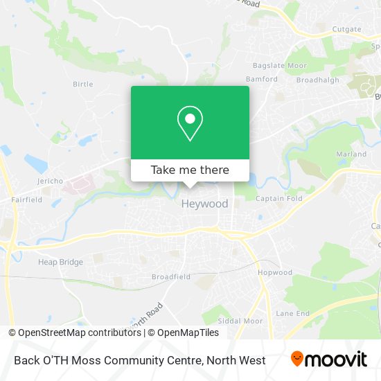 Back O'TH Moss Community Centre map