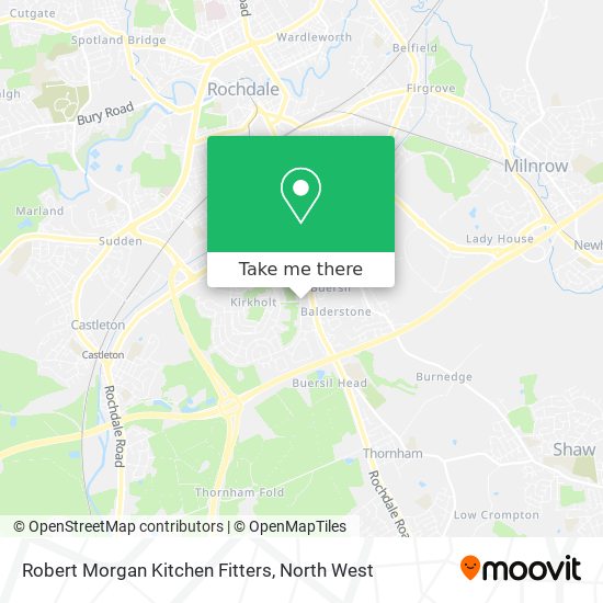 Robert Morgan Kitchen Fitters map