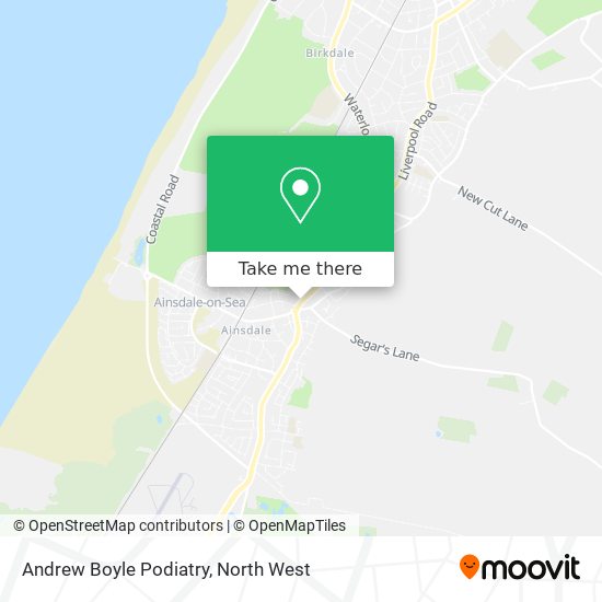 Andrew Boyle Podiatry map