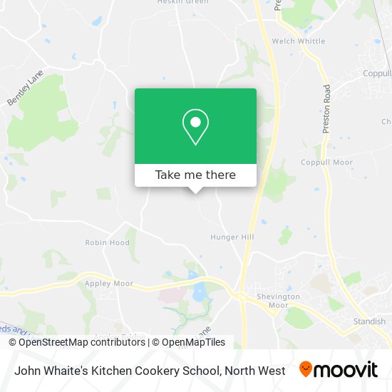 John Whaite's Kitchen Cookery School map