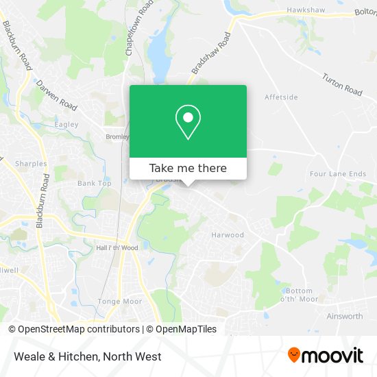 Weale & Hitchen map