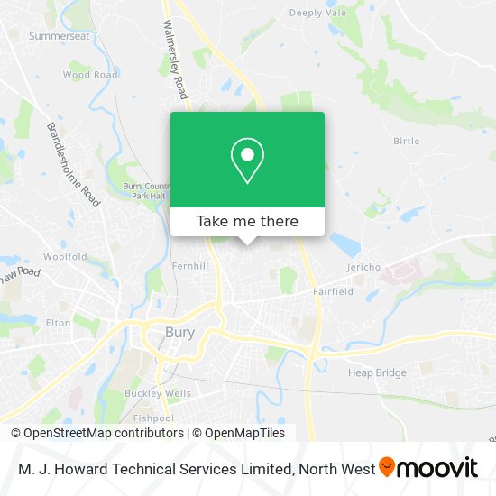 M. J. Howard Technical Services Limited map