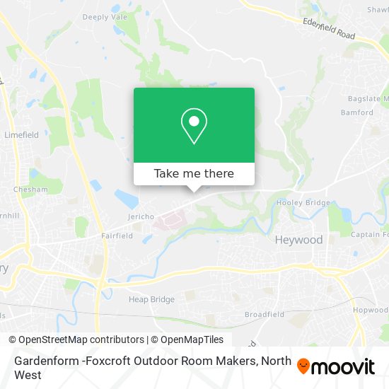 Gardenform -Foxcroft Outdoor Room Makers map
