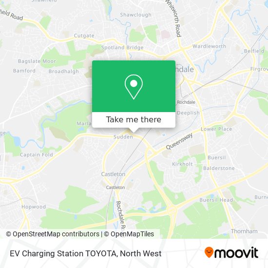 EV Charging Station TOYOTA map