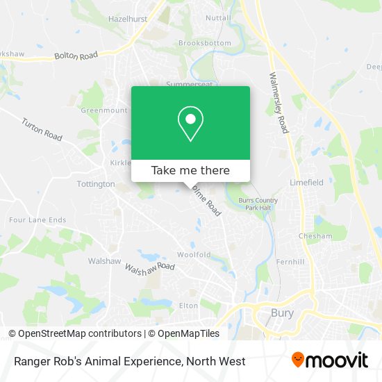 Ranger Rob's Animal Experience map