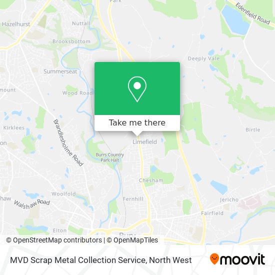 MVD Scrap Metal Collection Service map