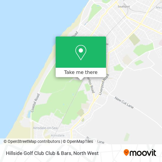 Hillside Golf Club Club & Bars map