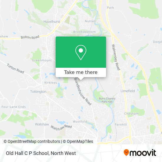 Old Hall C P School map