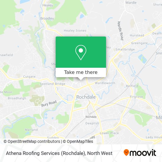 Athena Roofing Services (Rochdale) map