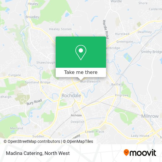 Madina Catering map