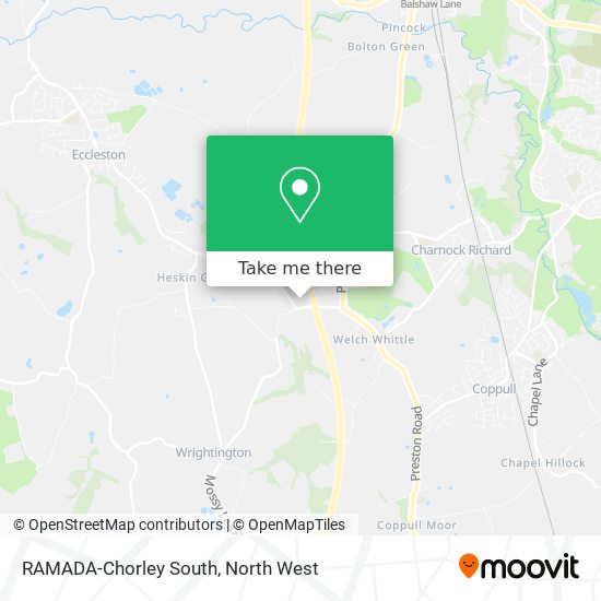 RAMADA-Chorley South map