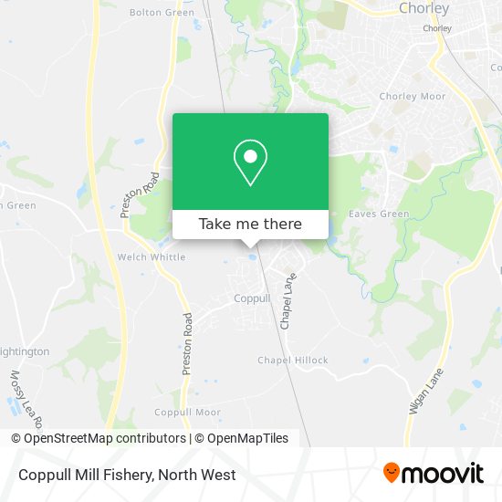 Coppull Mill Fishery map