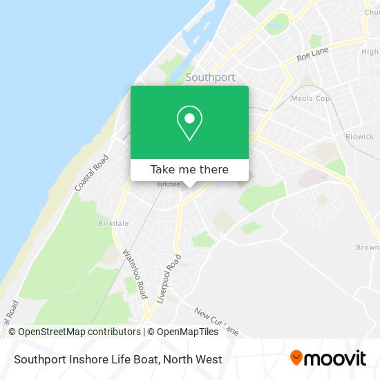 Southport Inshore Life Boat map