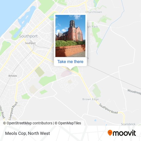 Meols Cop map