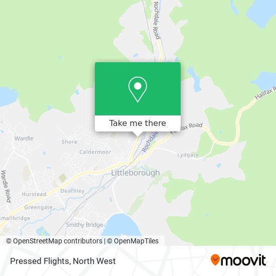 Pressed Flights map
