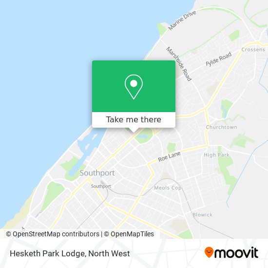 Hesketh Park Lodge map