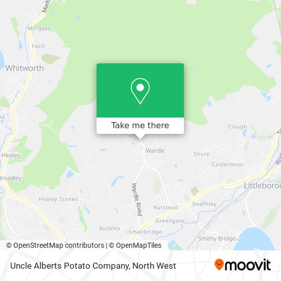Uncle Alberts Potato Company map