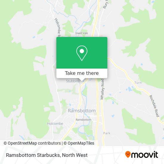Ramsbottom Starbucks map