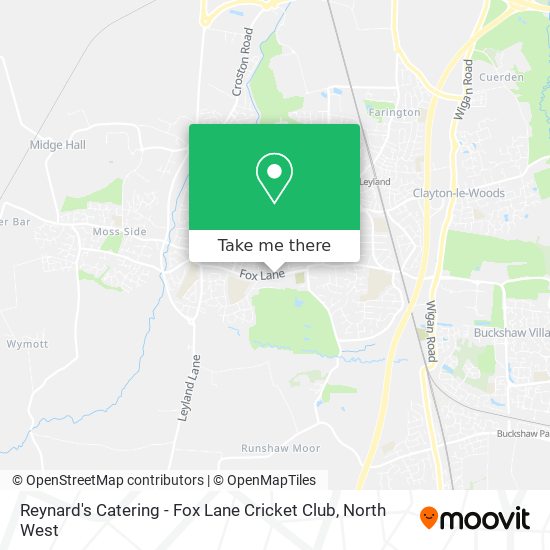 Reynard's Catering - Fox Lane Cricket Club map