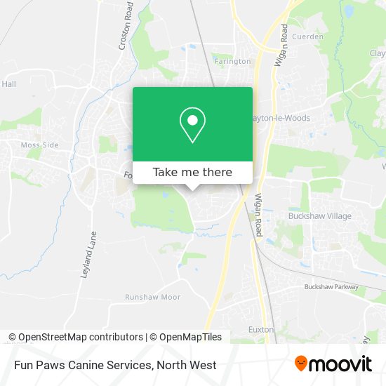 Fun Paws Canine Services map