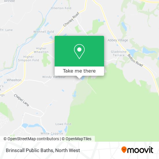 Brinscall Public Baths map
