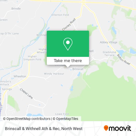 Brinscall & Withnell Ath & Rec map