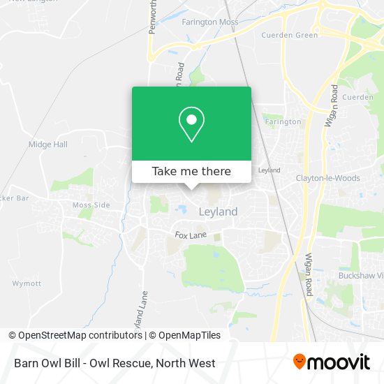 Barn Owl Bill - Owl Rescue map