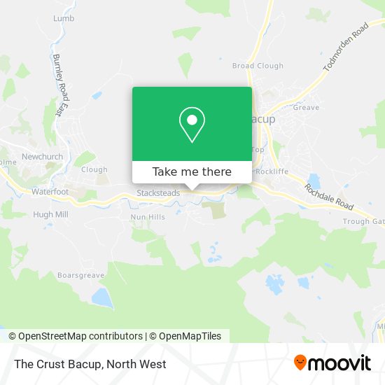 The Crust Bacup map