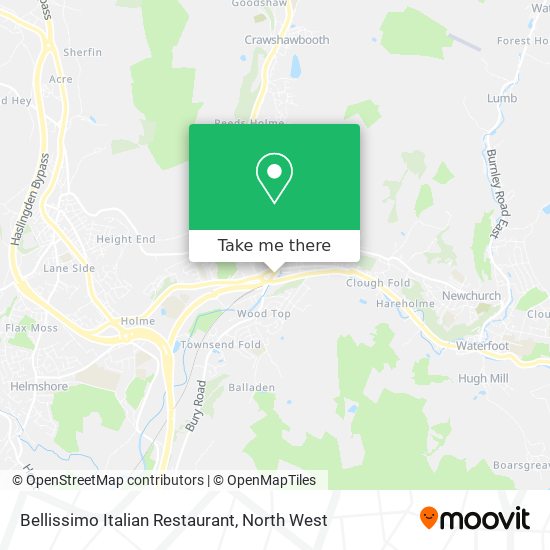Bellissimo Italian Restaurant map