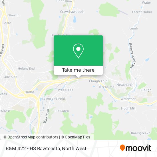 B&M 422 - HS Rawtensta map