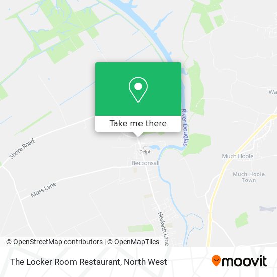 The Locker Room Restaurant map