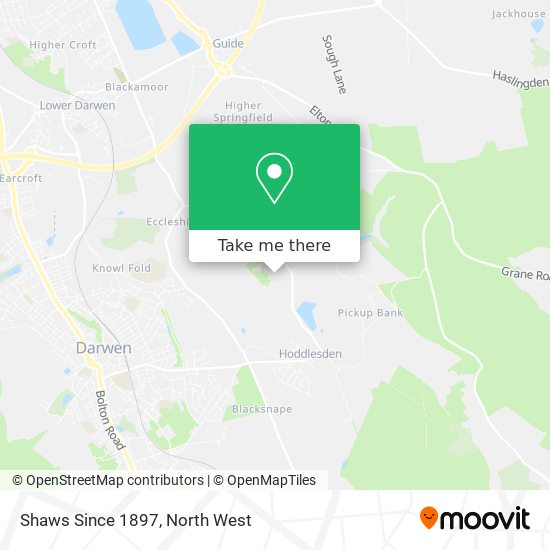 Shaws Since 1897 map