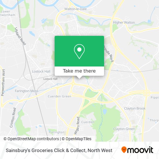 Sainsbury's Groceries Click & Collect map