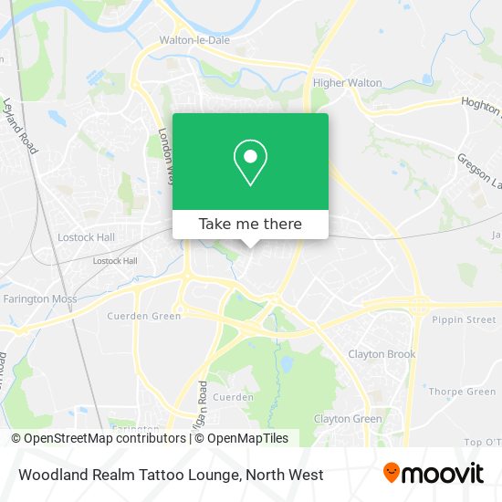 Woodland Realm Tattoo Lounge map