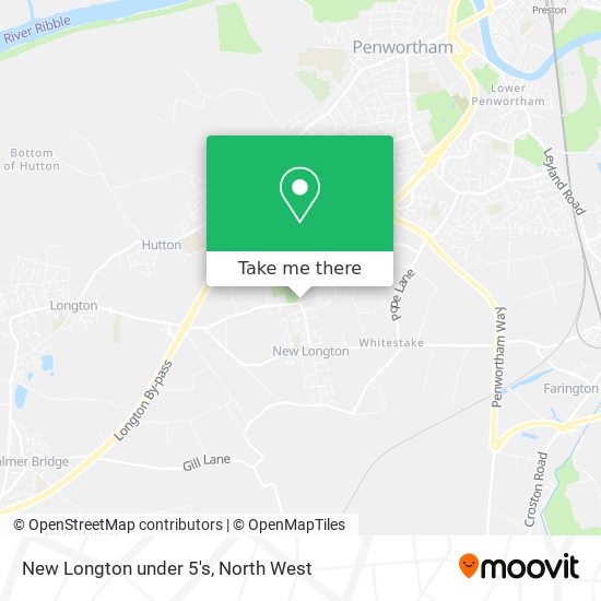 New Longton under 5's map