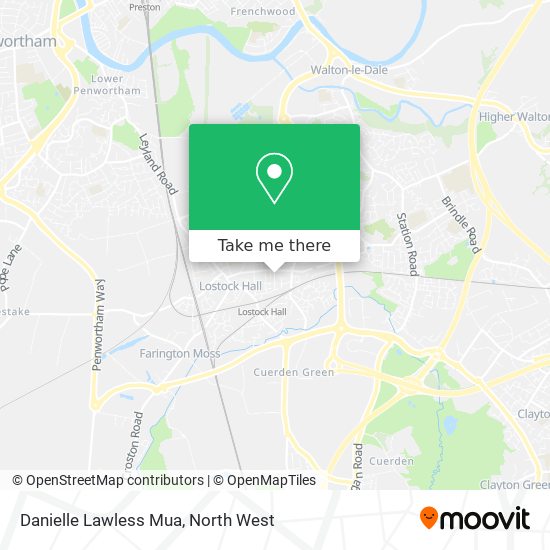 Danielle Lawless Mua map