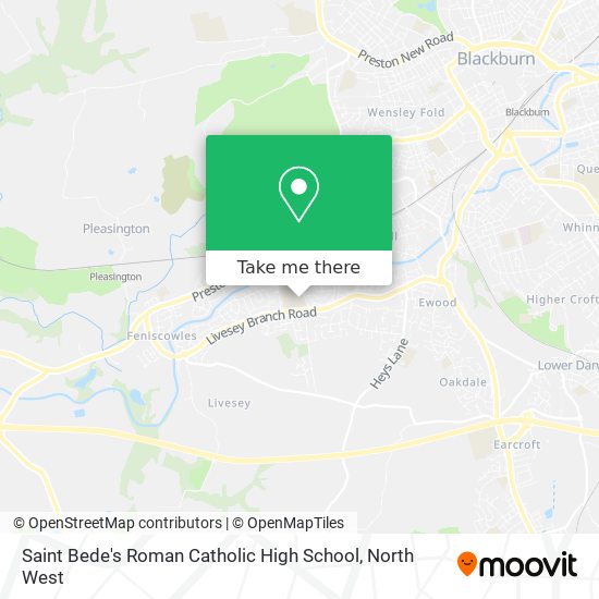 Saint Bede's Roman Catholic High School map