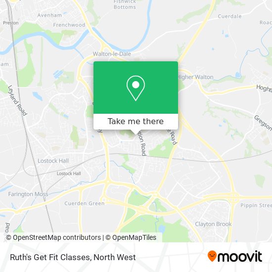 Ruth's Get Fit Classes map