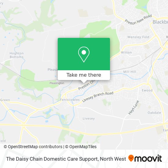 The Daisy Chain Domestic Care Support map