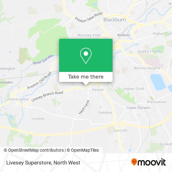 Livesey Superstore map