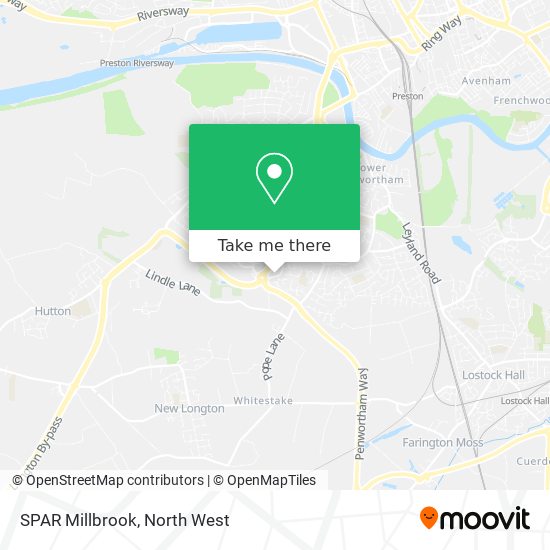 SPAR Millbrook map